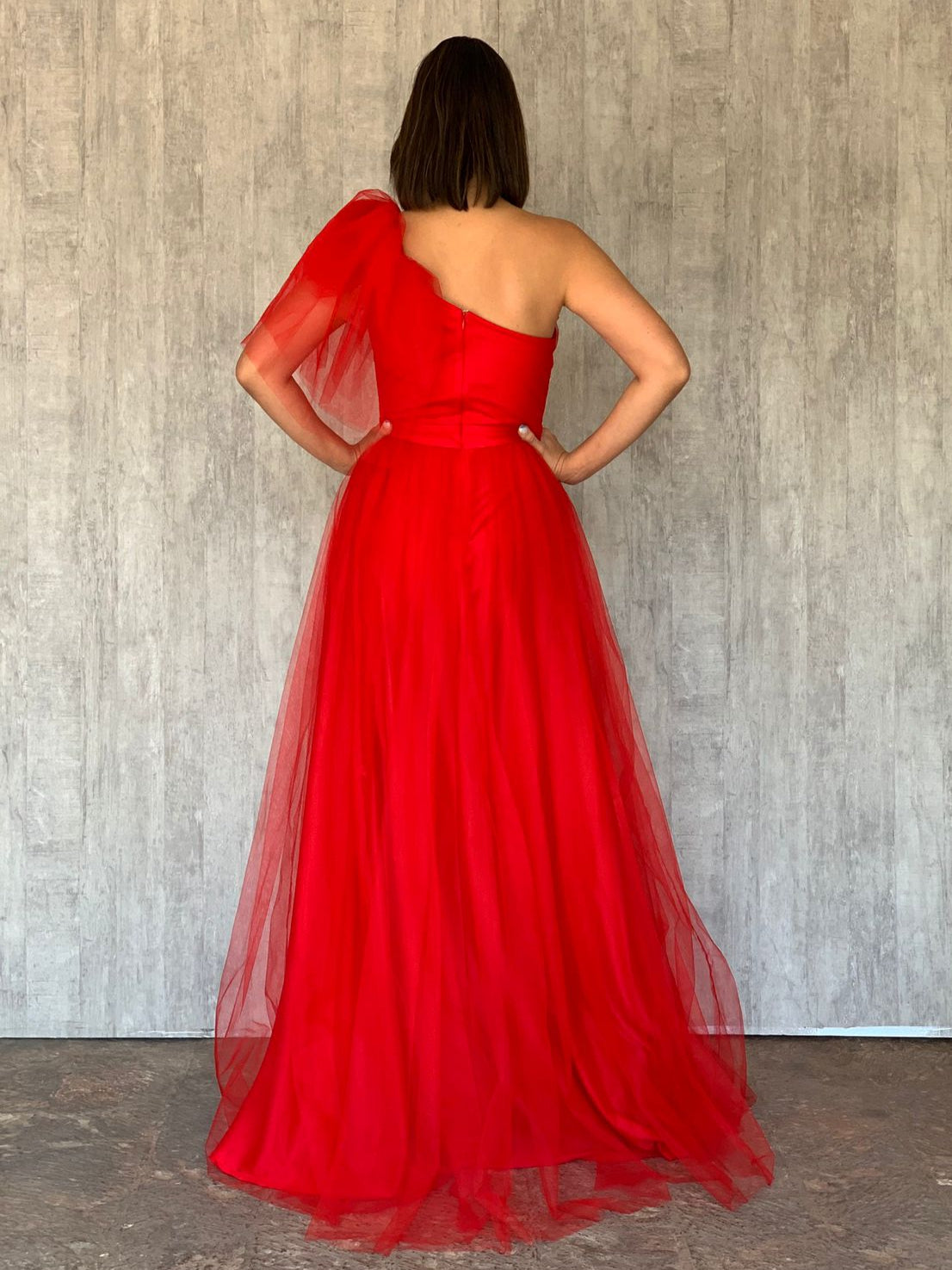 VESTIDO ROJO 7602