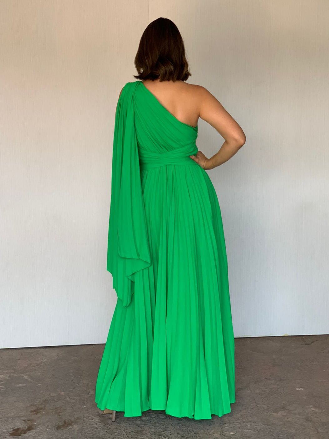 VESTIDO VERDE LD5238