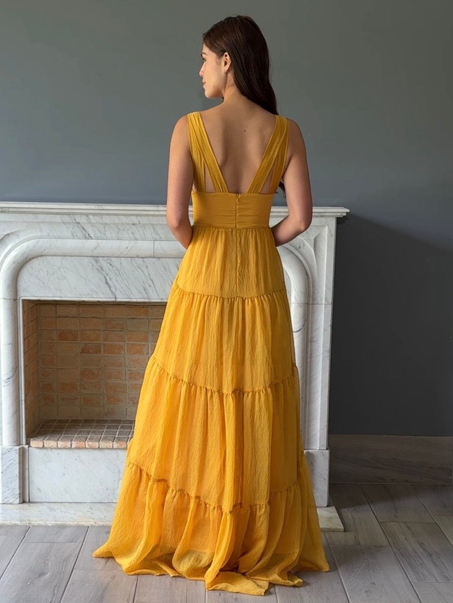 VESTIDO AMARILLO 7646