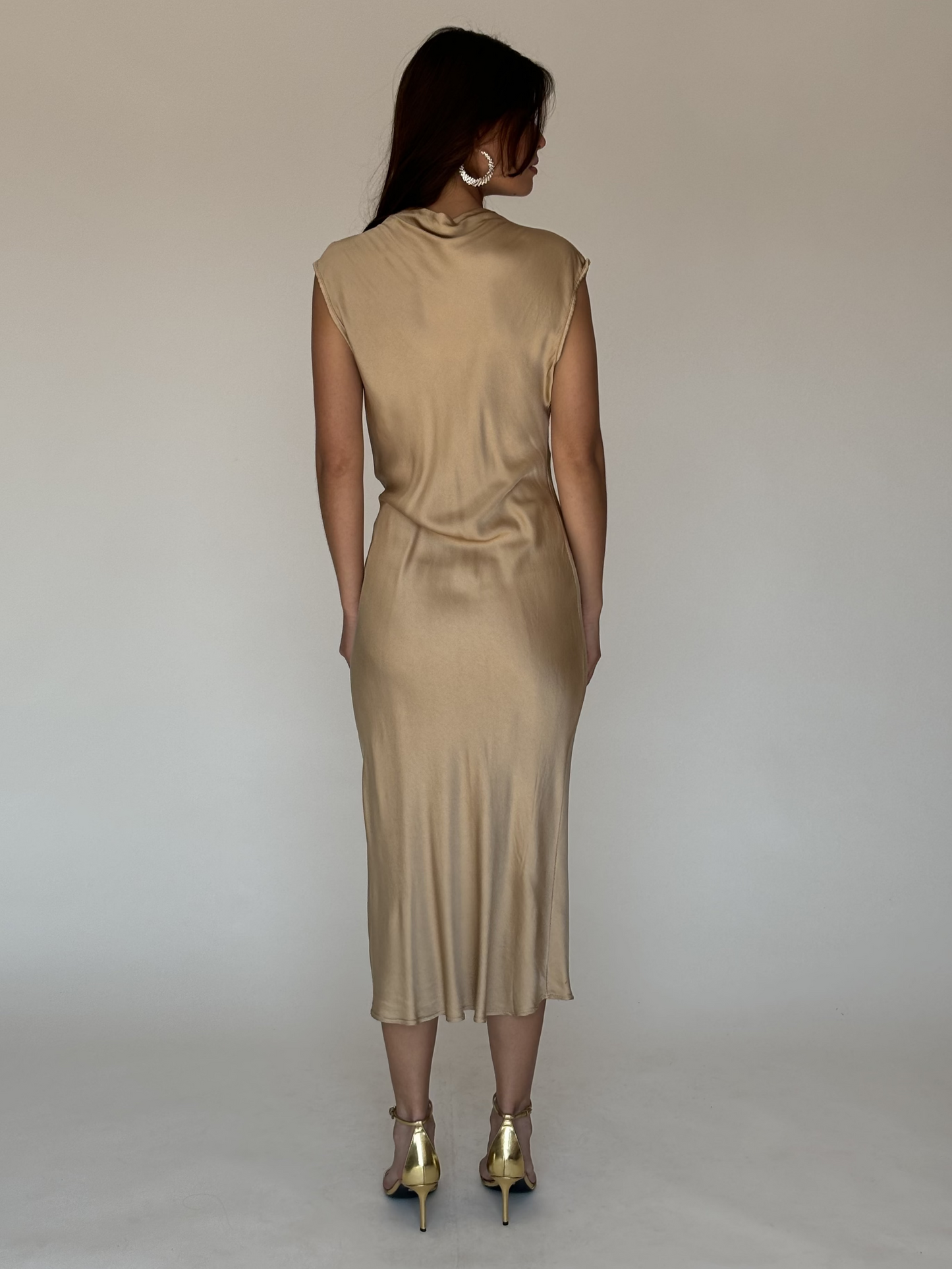 VESTIDO DORADO 11510