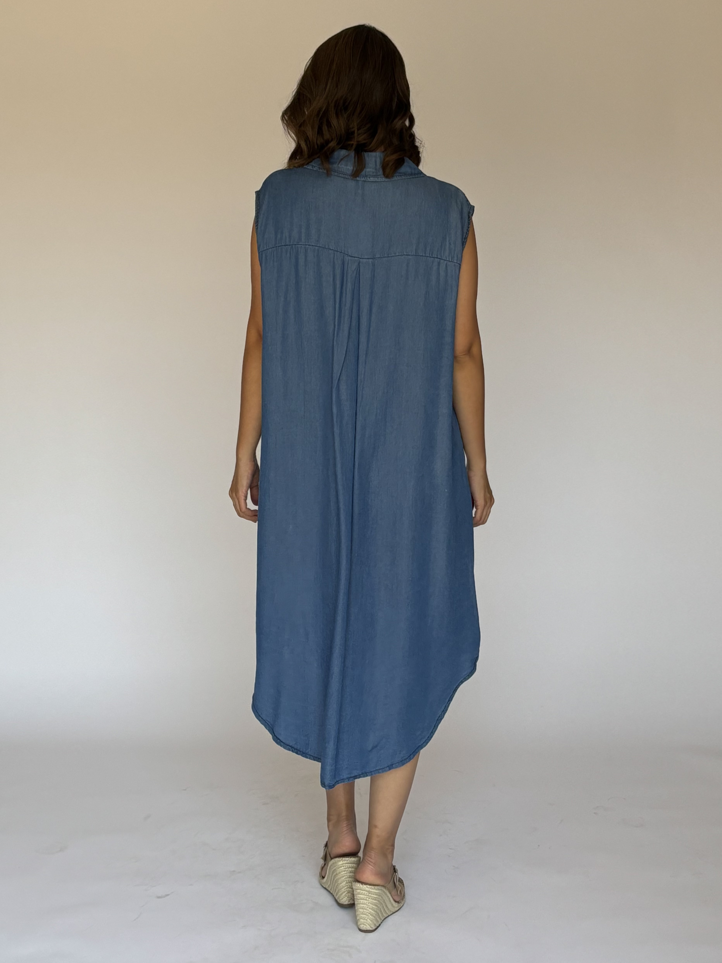 VESTIDO DEMIN MIDI AZUL 82311