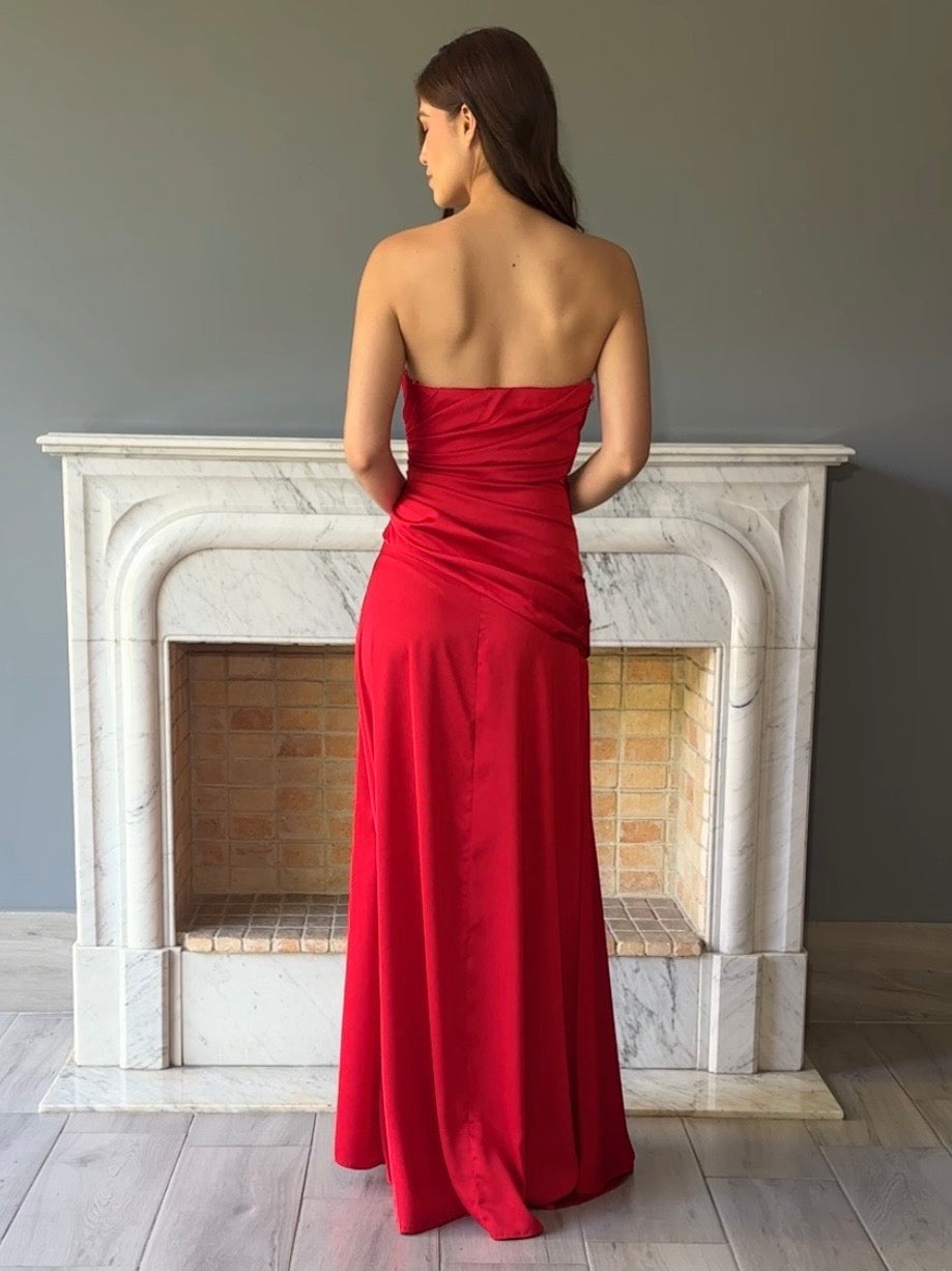VESTIDO ROJO D11676