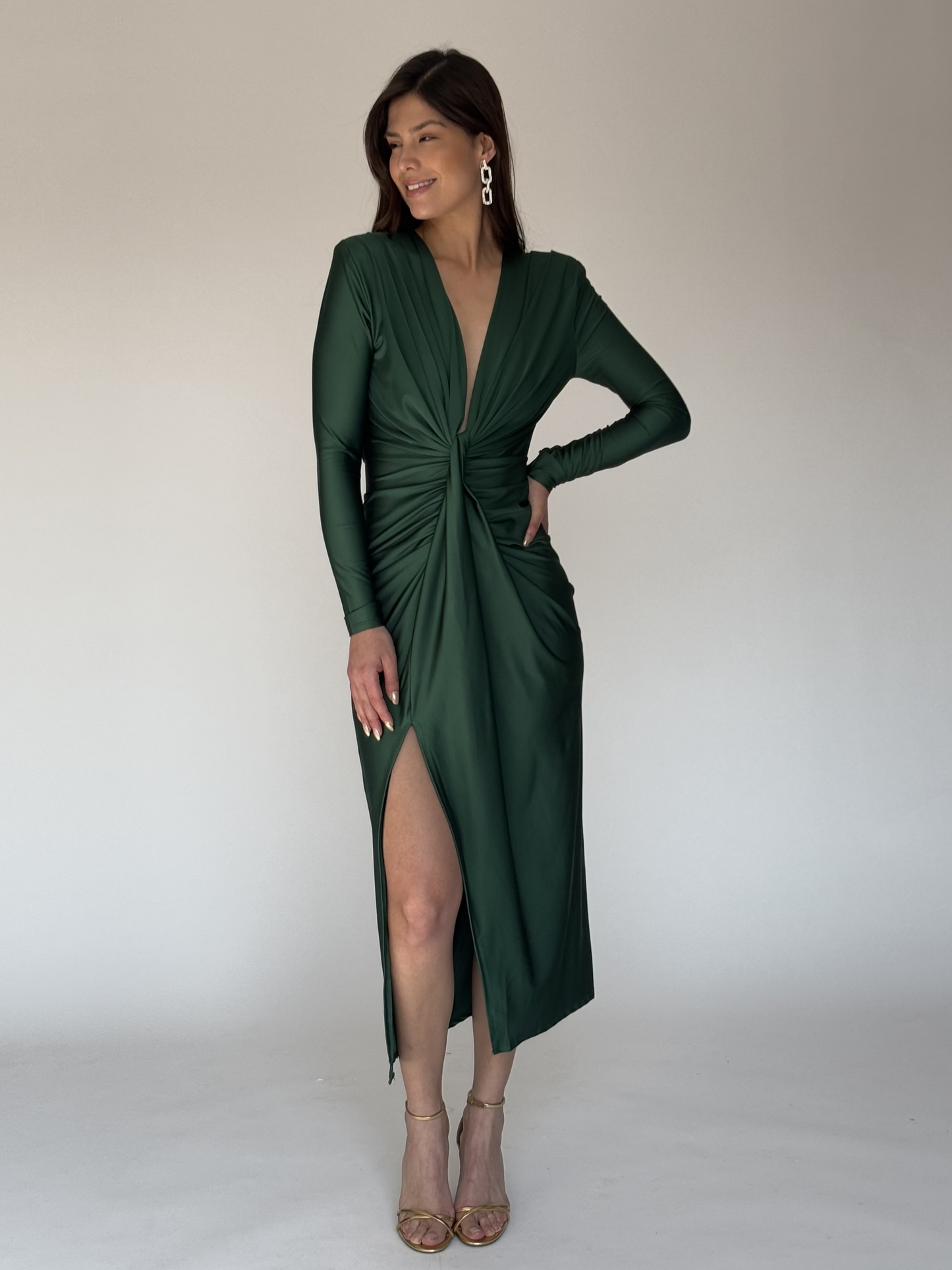 VESTIDO VERDE 12137