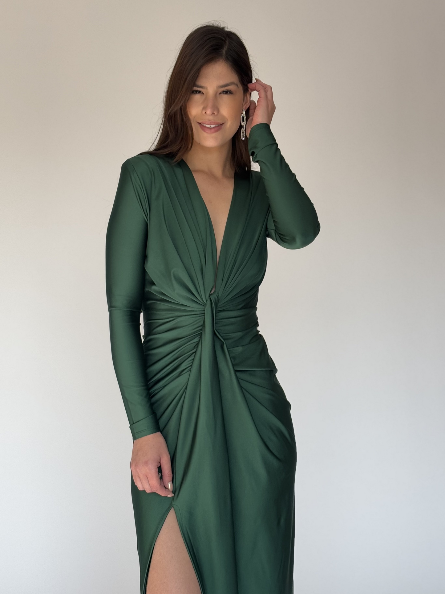 VESTIDO VERDE 12137