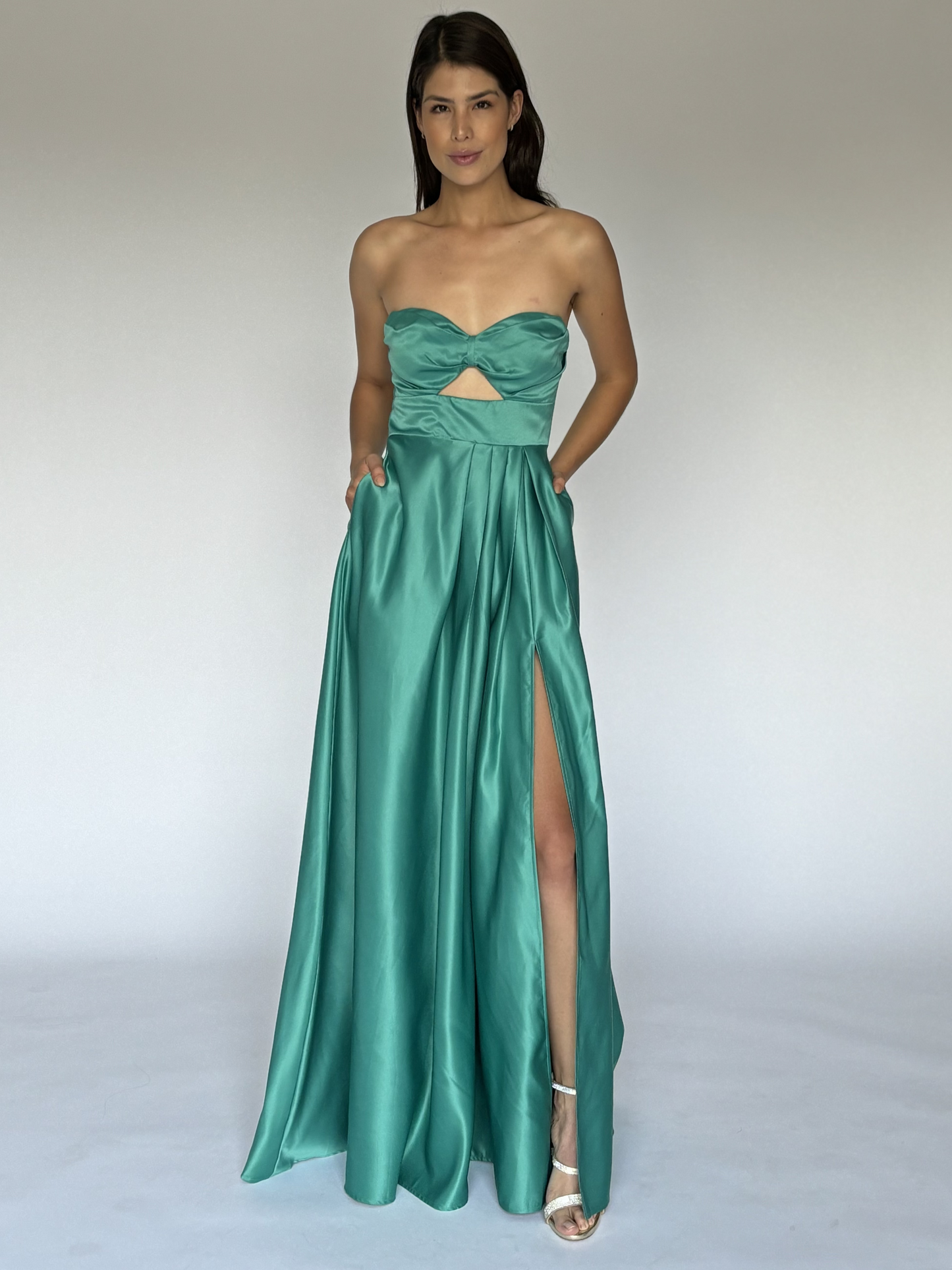 VESTIDO VERDE 22425