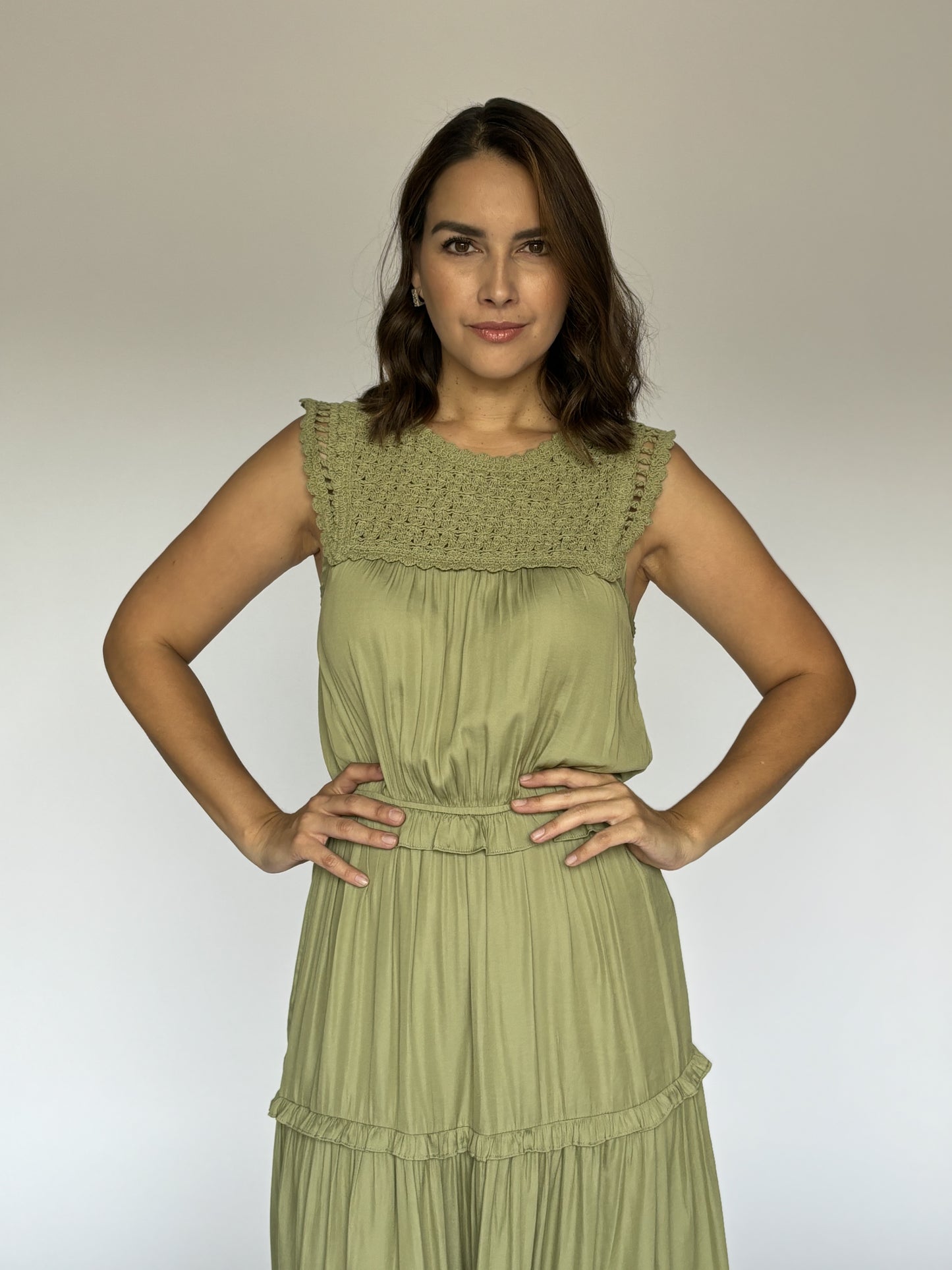 VESTIDO VERDE 96120