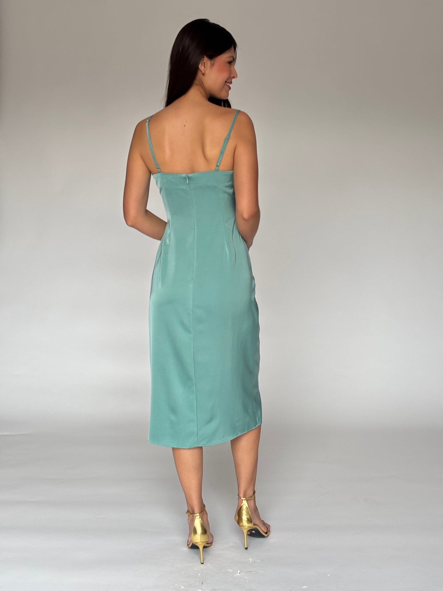 VESTIDO MIDI SAGE DL9402