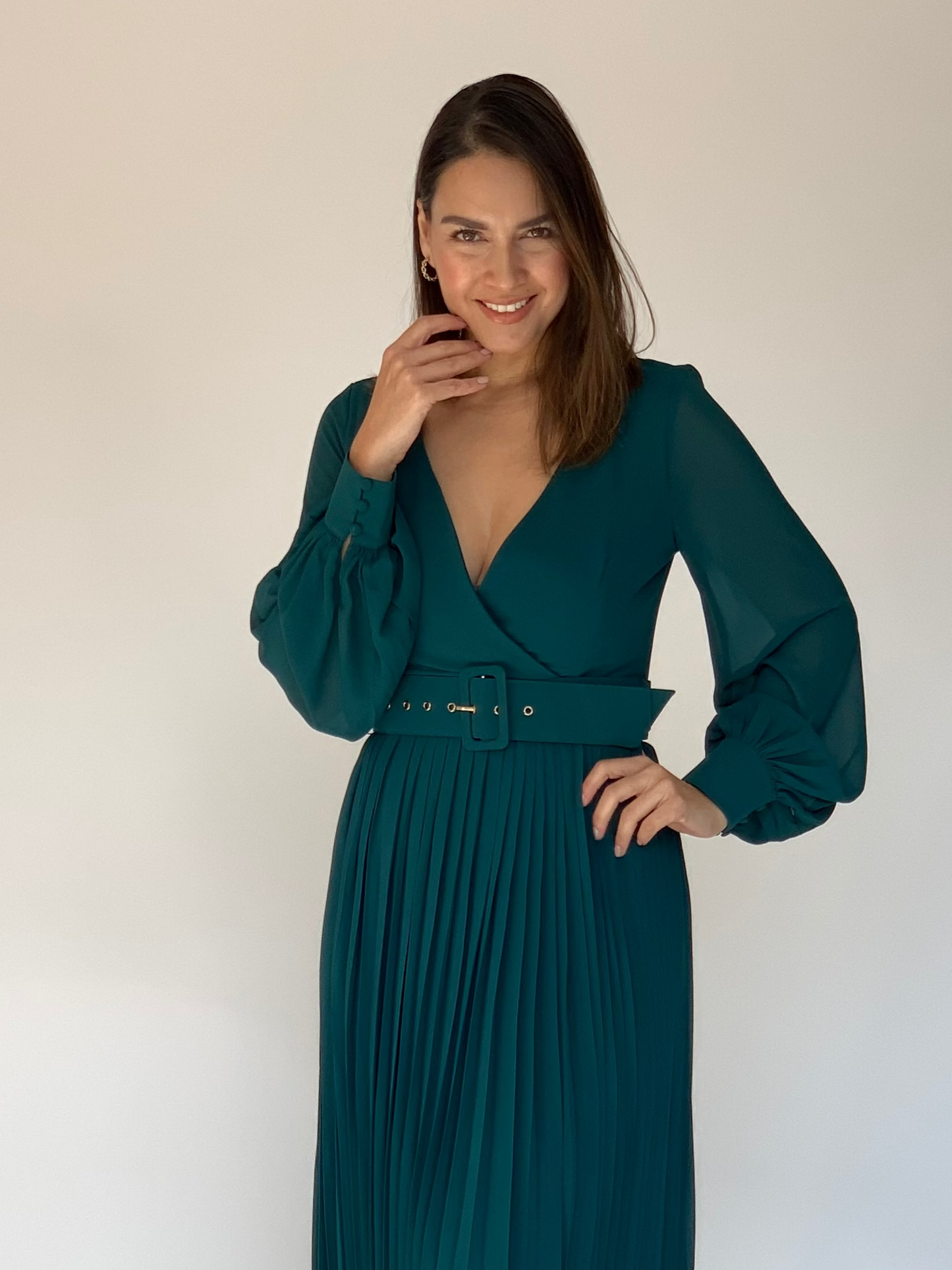 VESTIDO VERDE 9434