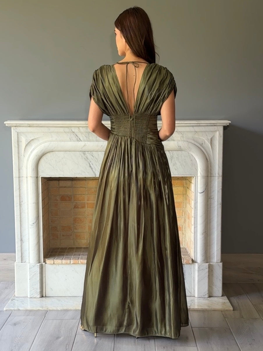 VESTIDO VERDE 25096