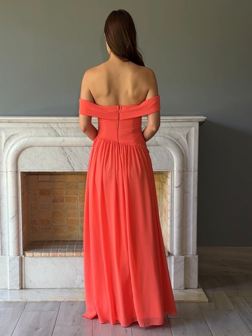 VESTIDO NARANJA 25145