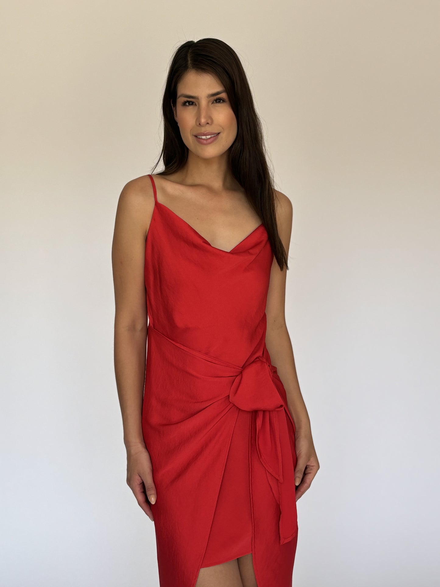 VESTIDO ROJO D8333