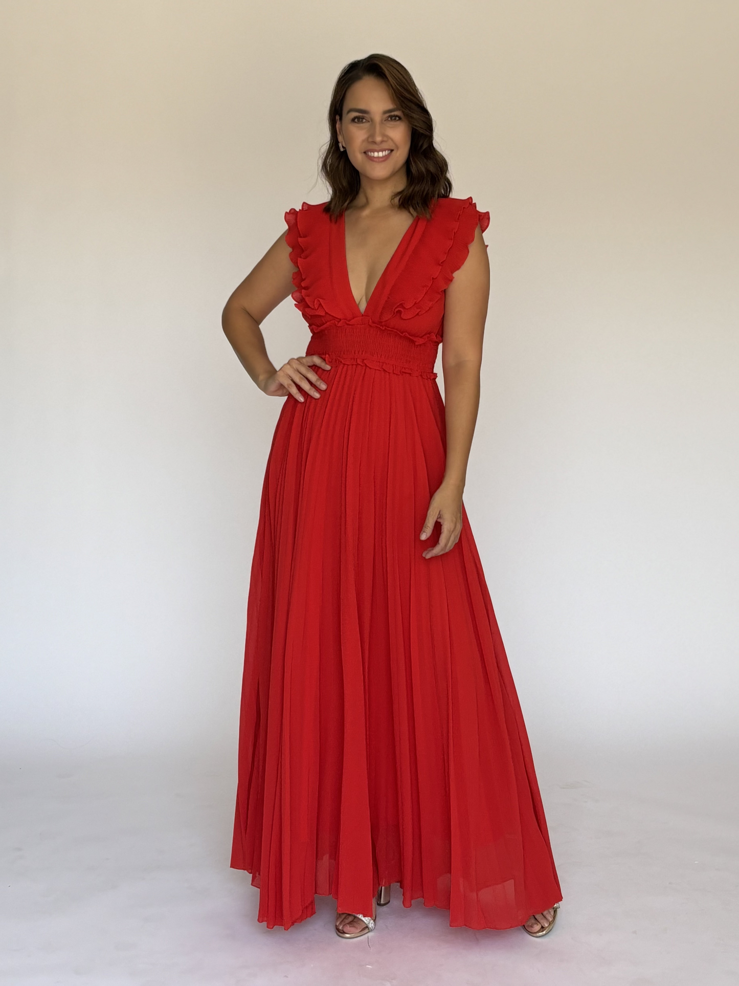 VESTIDO ROJO LD4667
