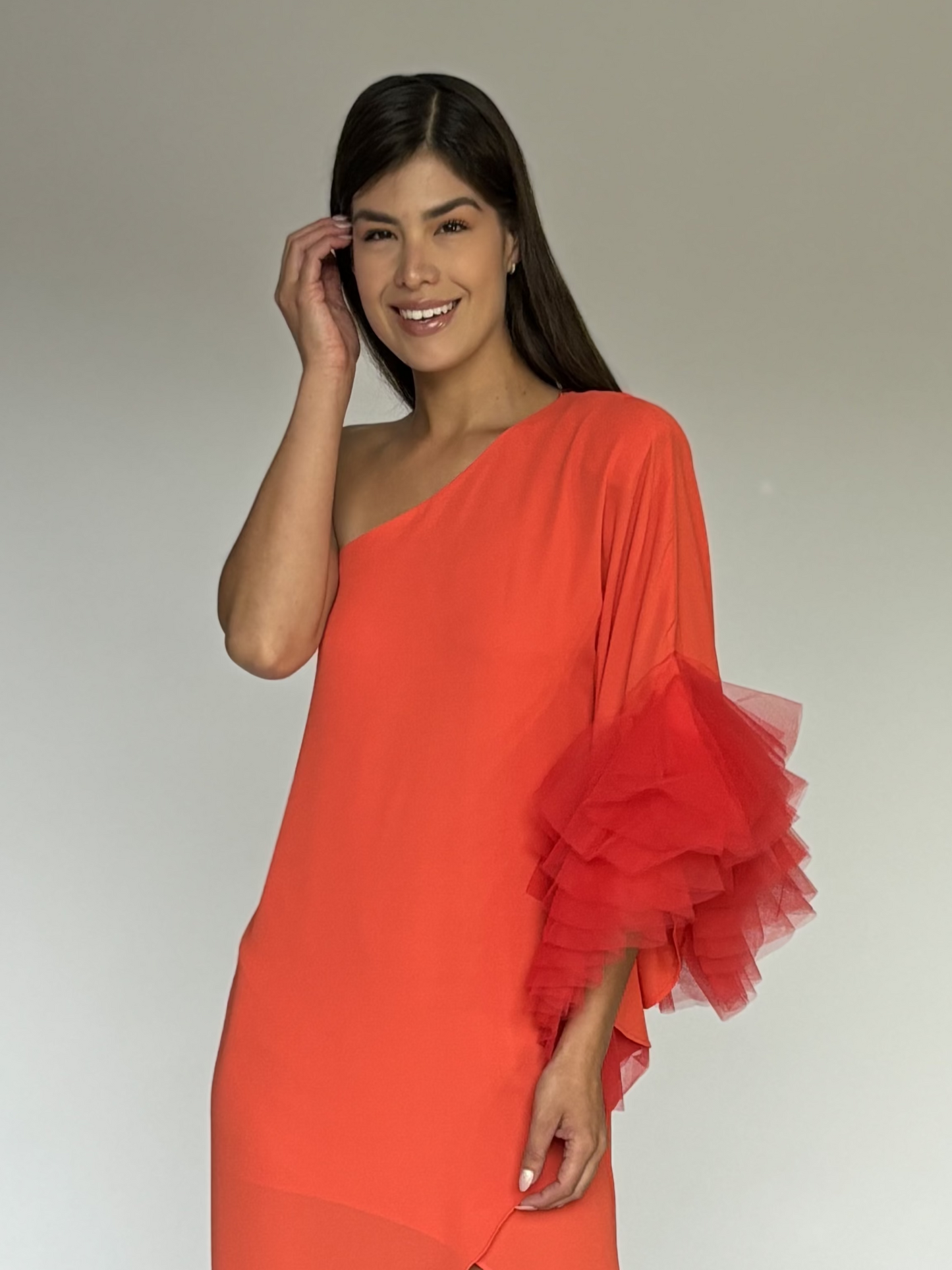 VESTIDO NARANJA 7664
