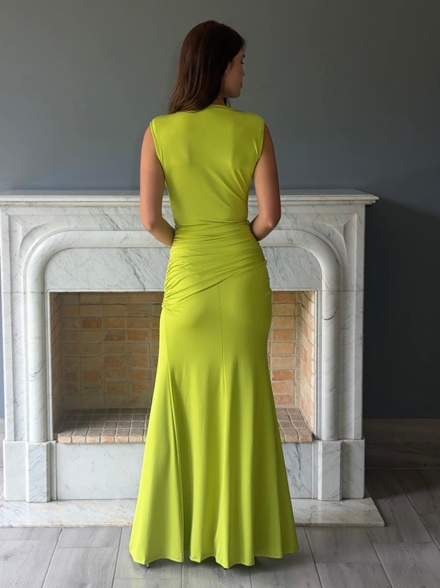 VESTIDO VERDE C6903
