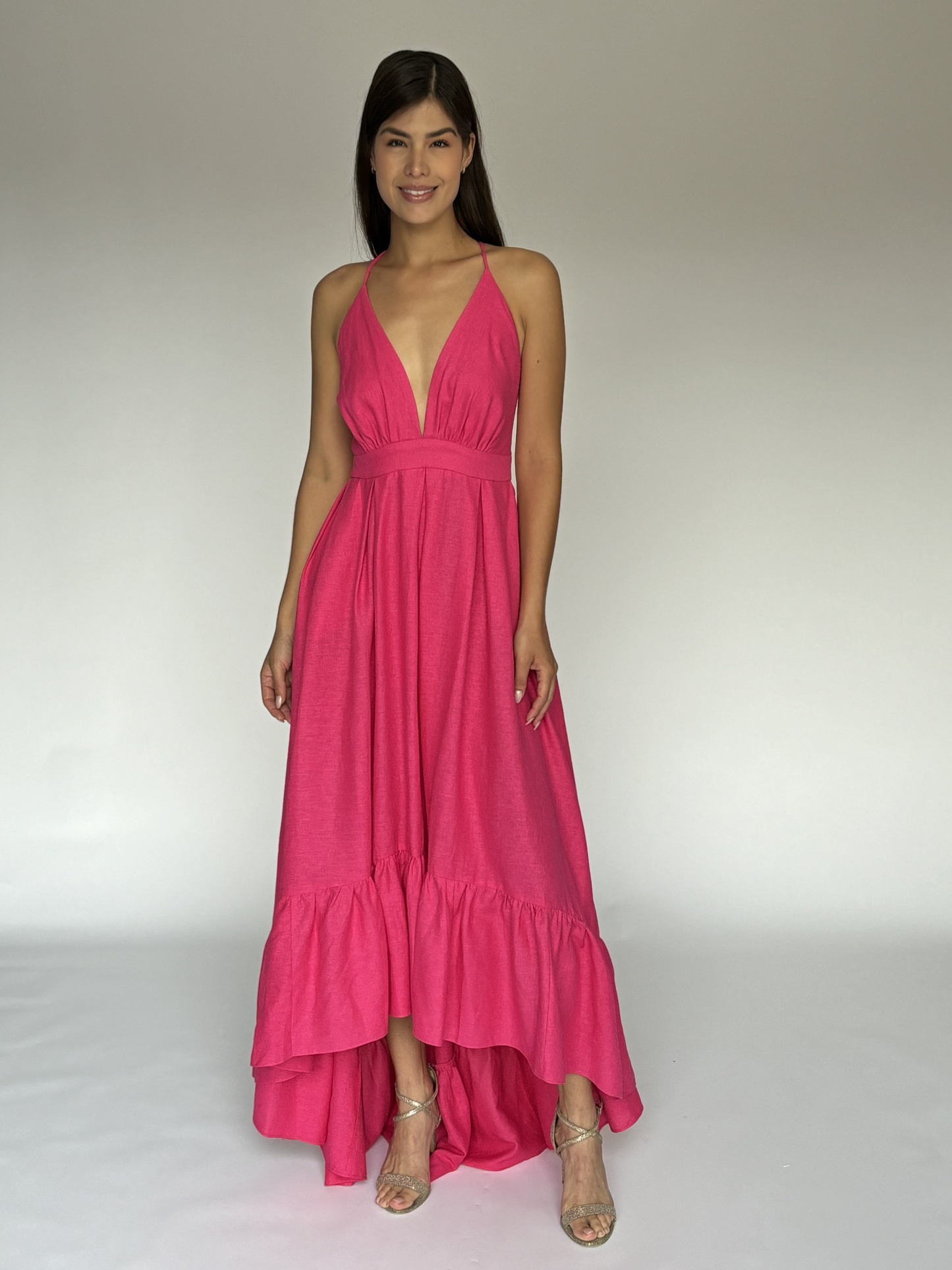 VESTIDO ROSA 6861