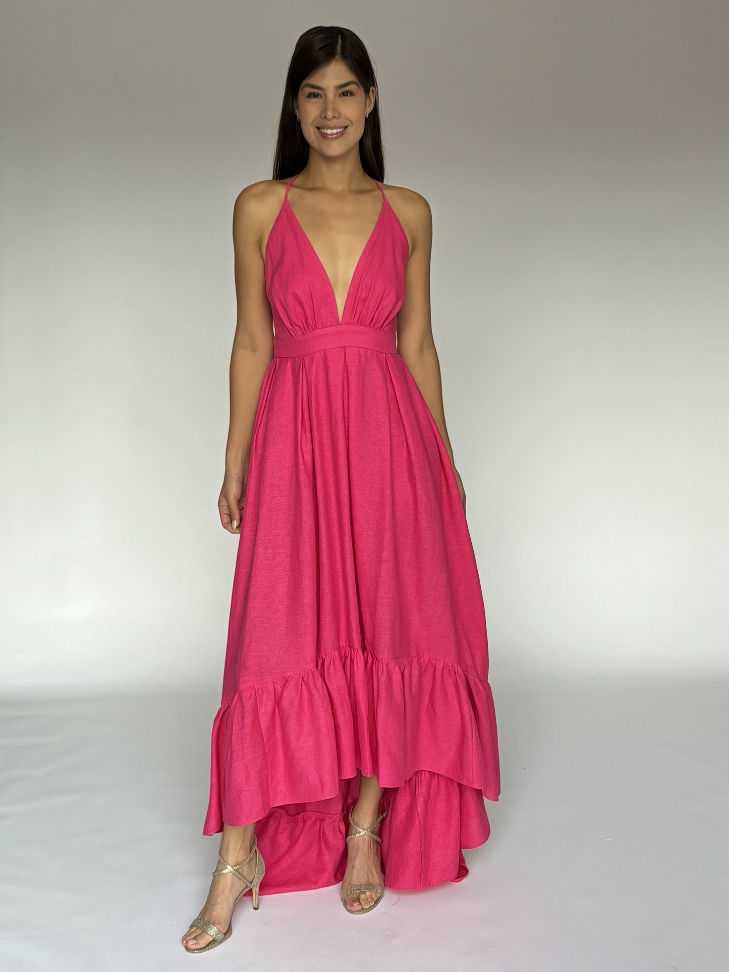 VESTIDO ROSA 6861