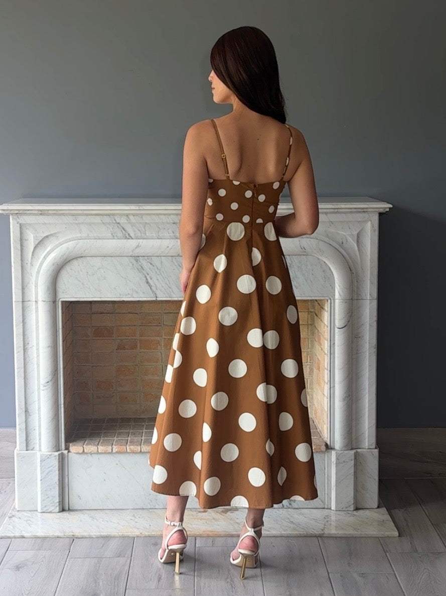 VESTIDO MIDI CAFE D1890