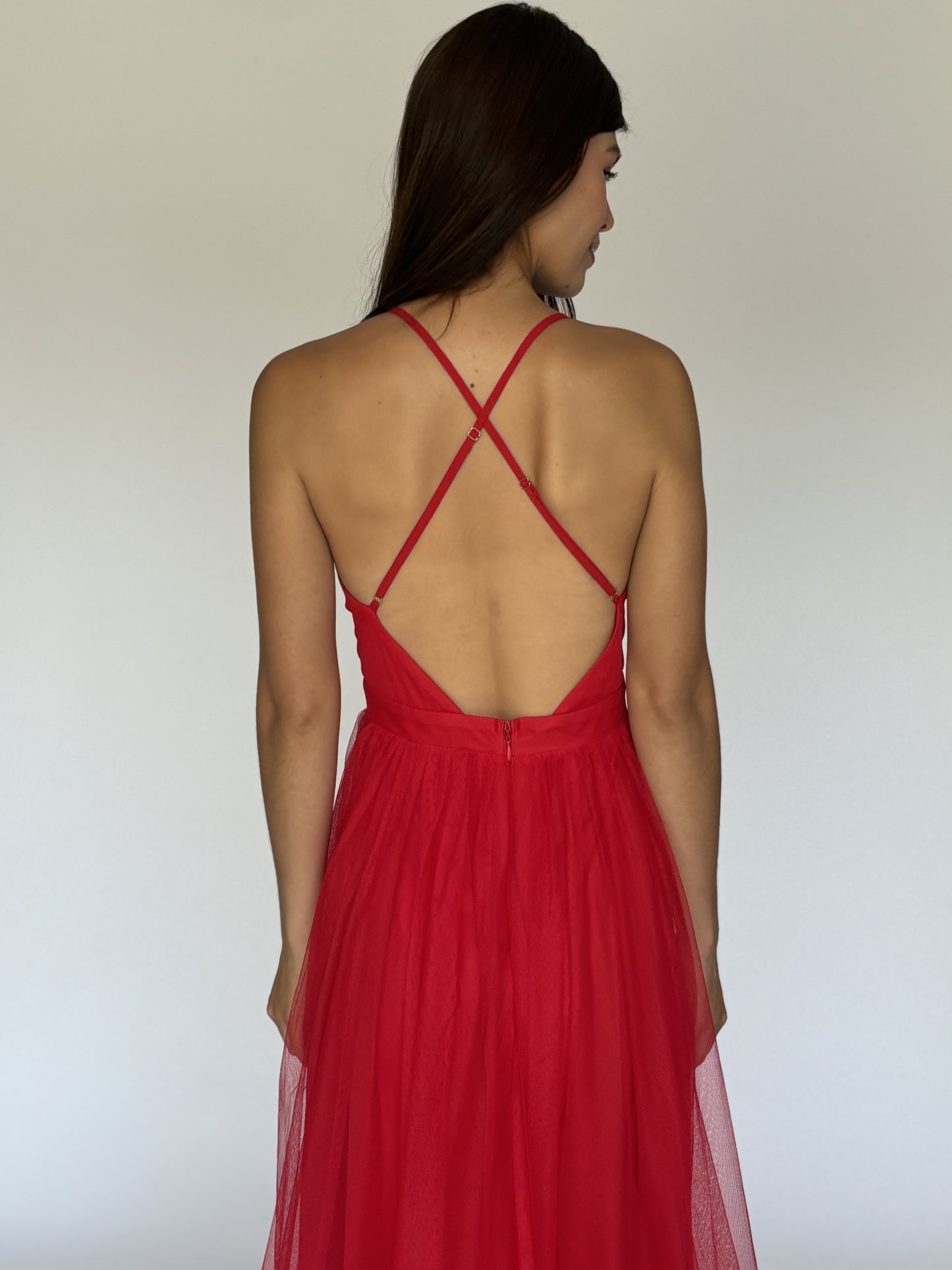 VESTIDO ROJO 3449