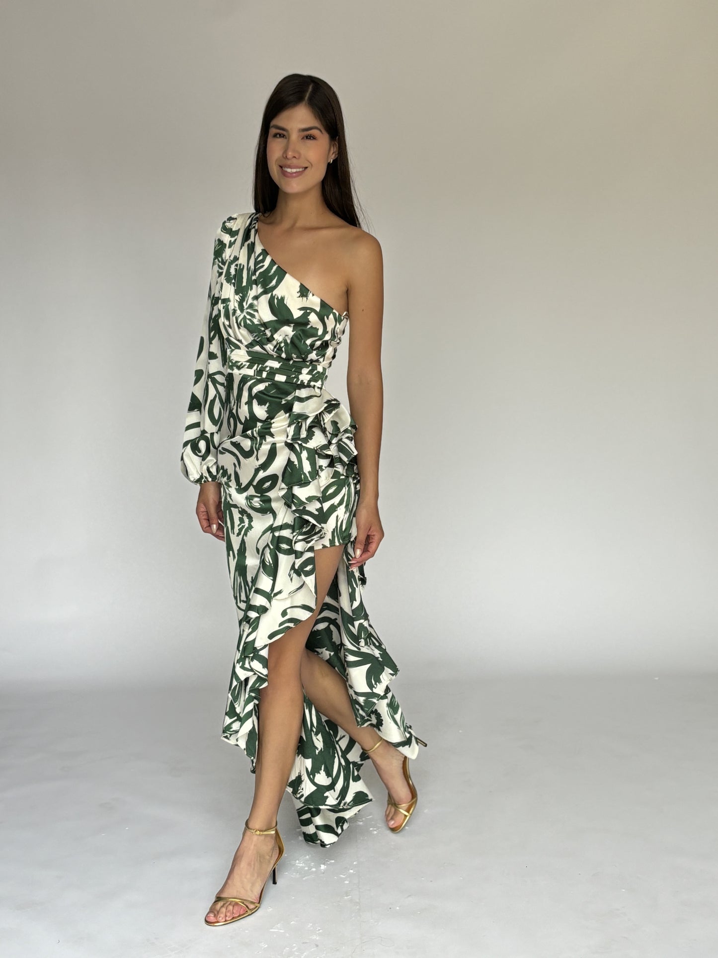 VESTIDO VERDE 10411