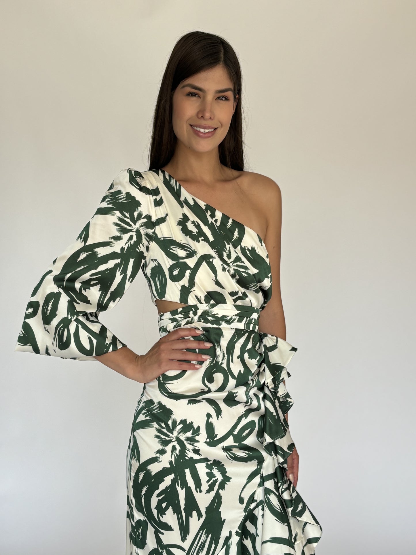 VESTIDO VERDE 10411