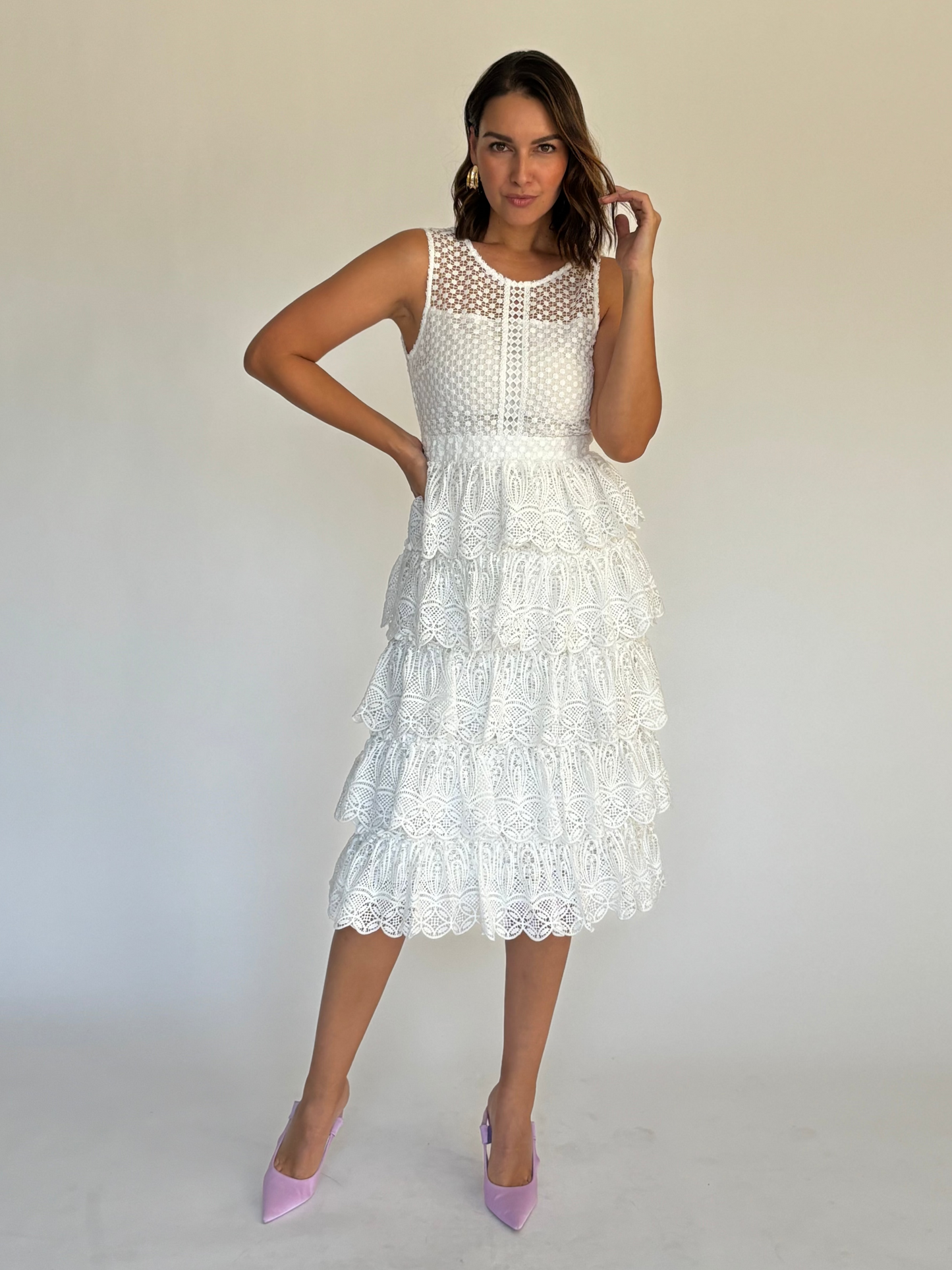 VESTIDO MIDI BLANCO D5842
