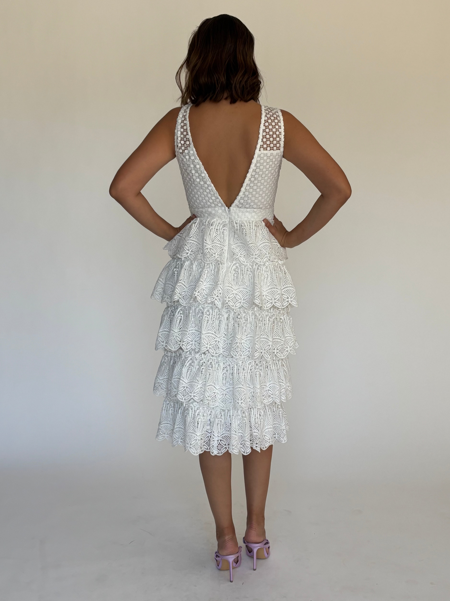 VESTIDO MIDI BLANCO D5842