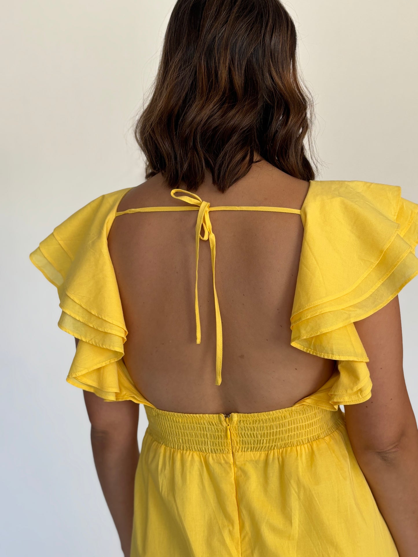 VESTIDO MIDI AMARILLO D113