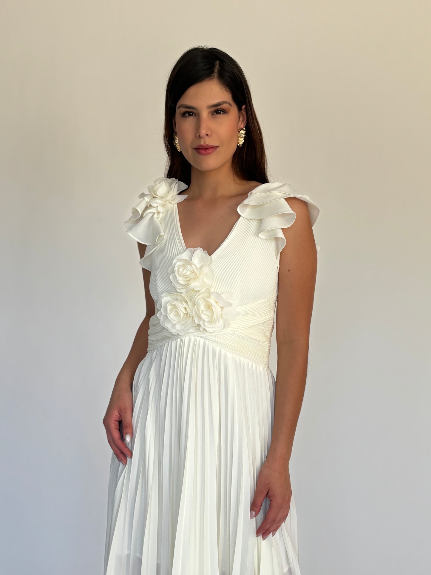 VESTIDO MIDI BLANCO D5726