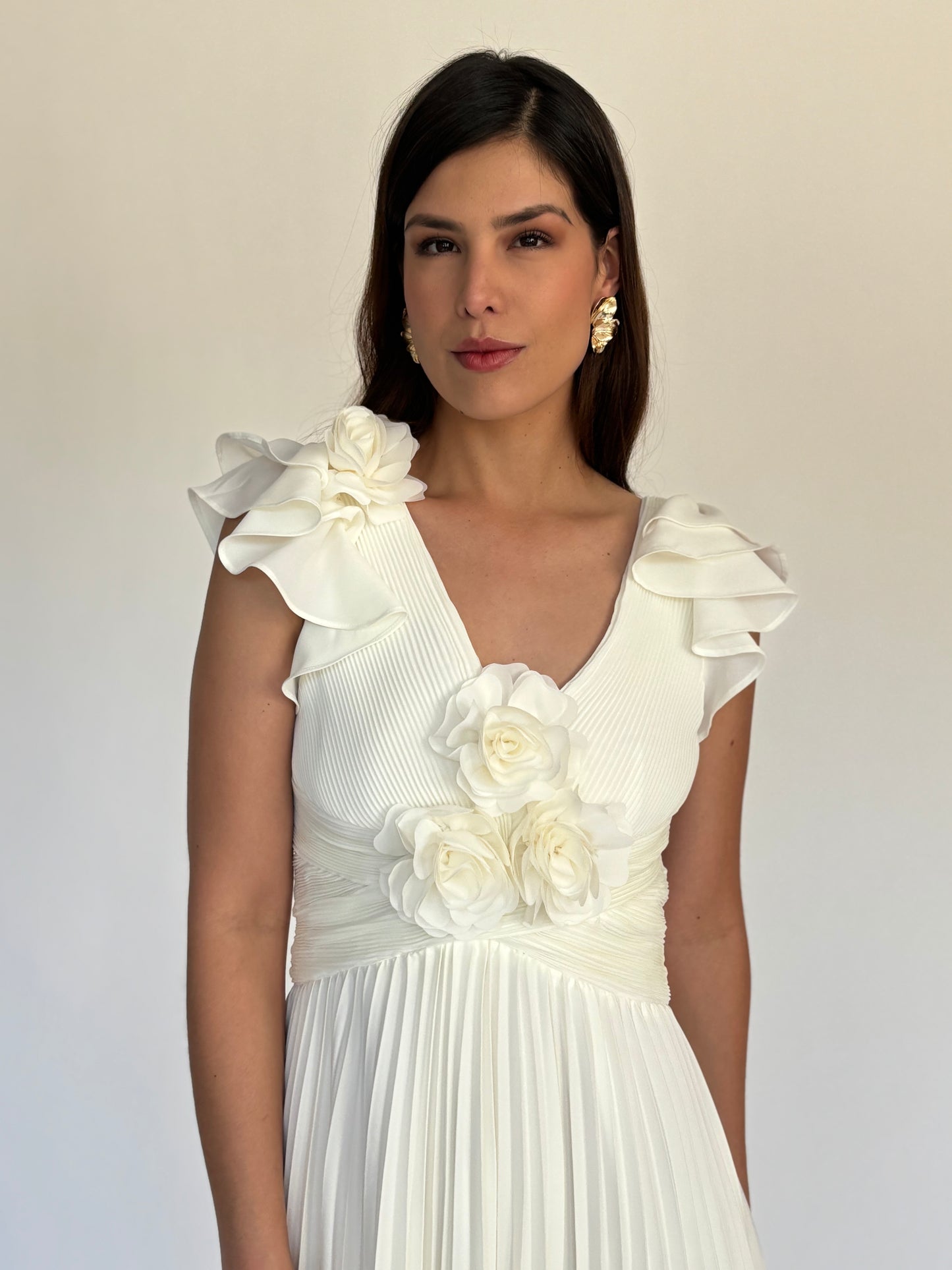 VESTIDO MIDI BLANCO D5726