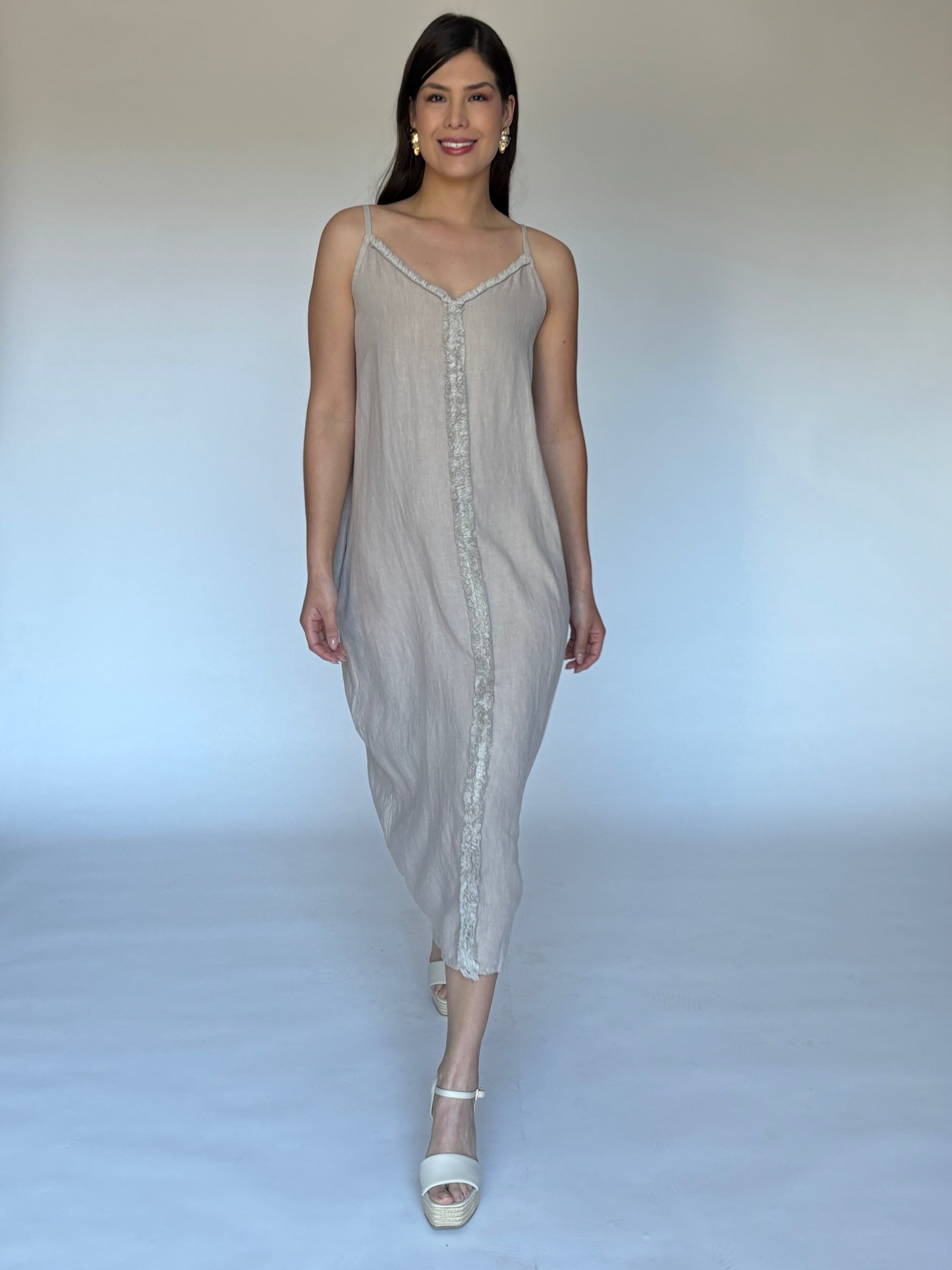 VESTIDO BEIGE 55040