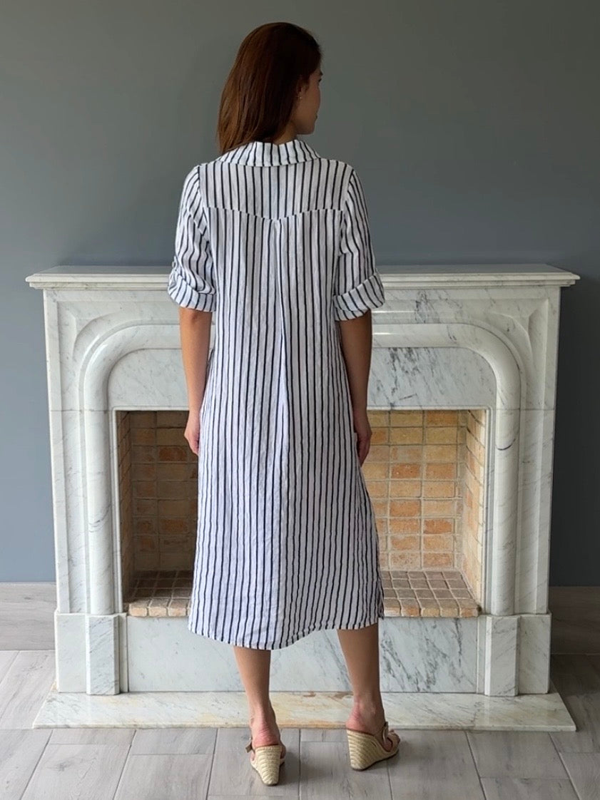 VESTIDO LINO BLANCO 95L