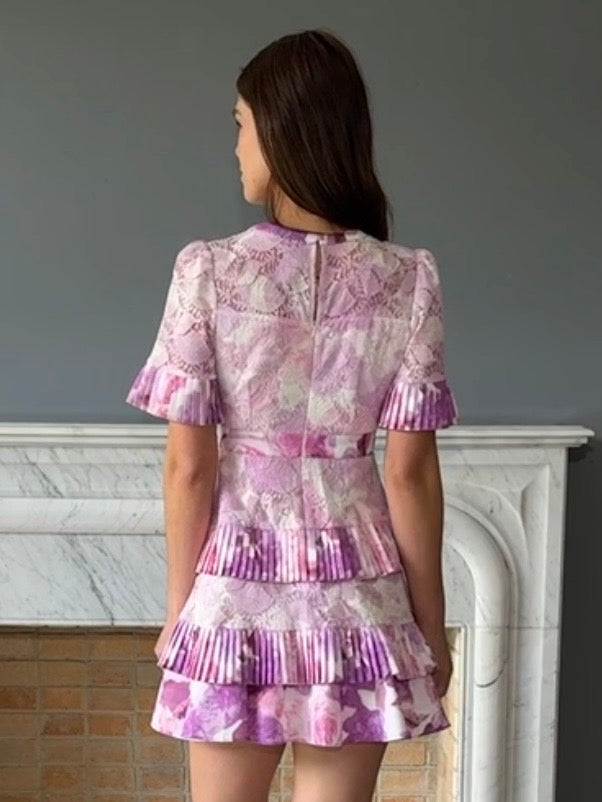 VESTIDO CORTO MORADO LD5321