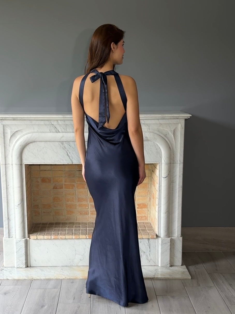 VESTIDO LARGO AZUL N23330
