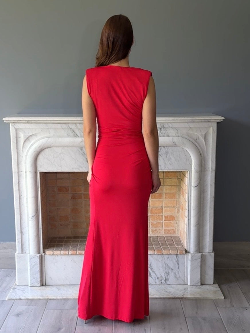 VESTIDO ROJO C6919