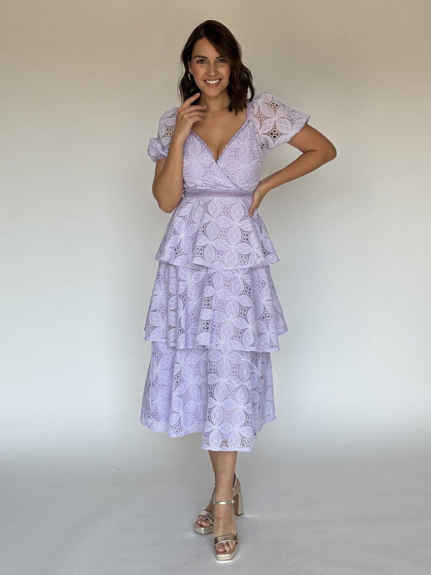 VESTIDO MIDI LILA 13984
