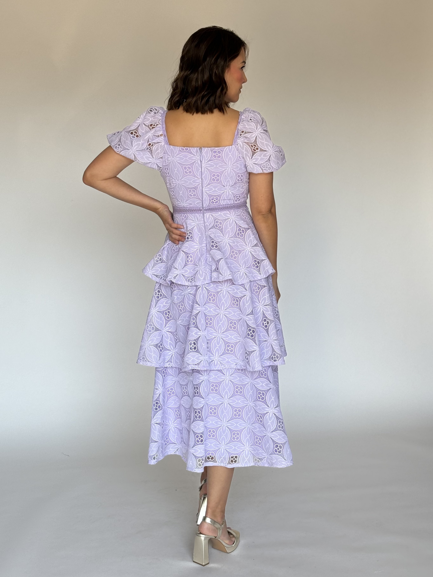 VESTIDO MIDI LILA 13984
