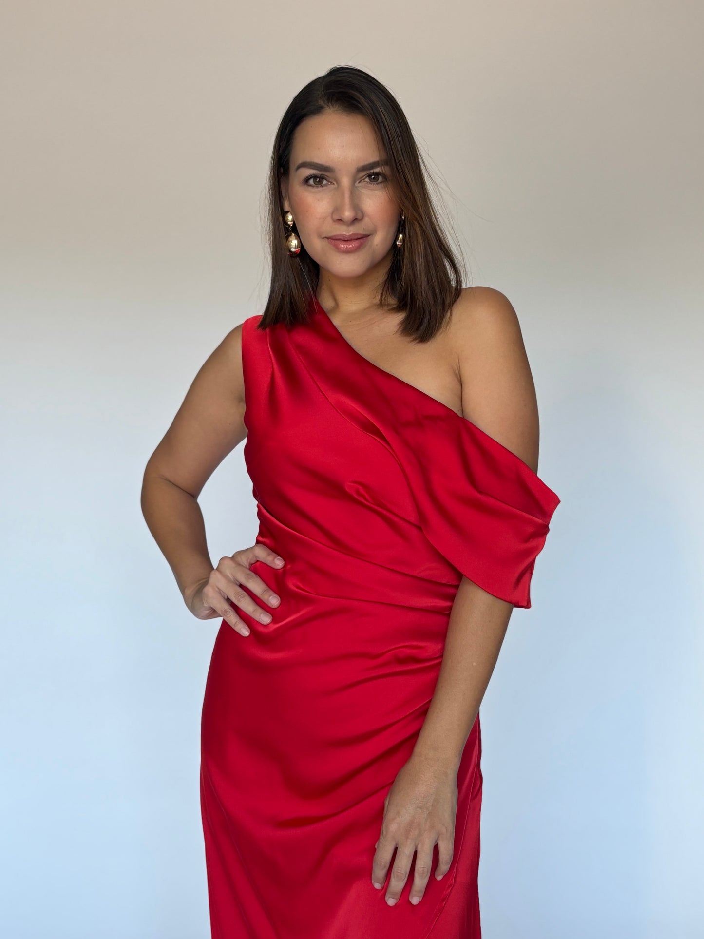 VESTIDO ROJO LD11625