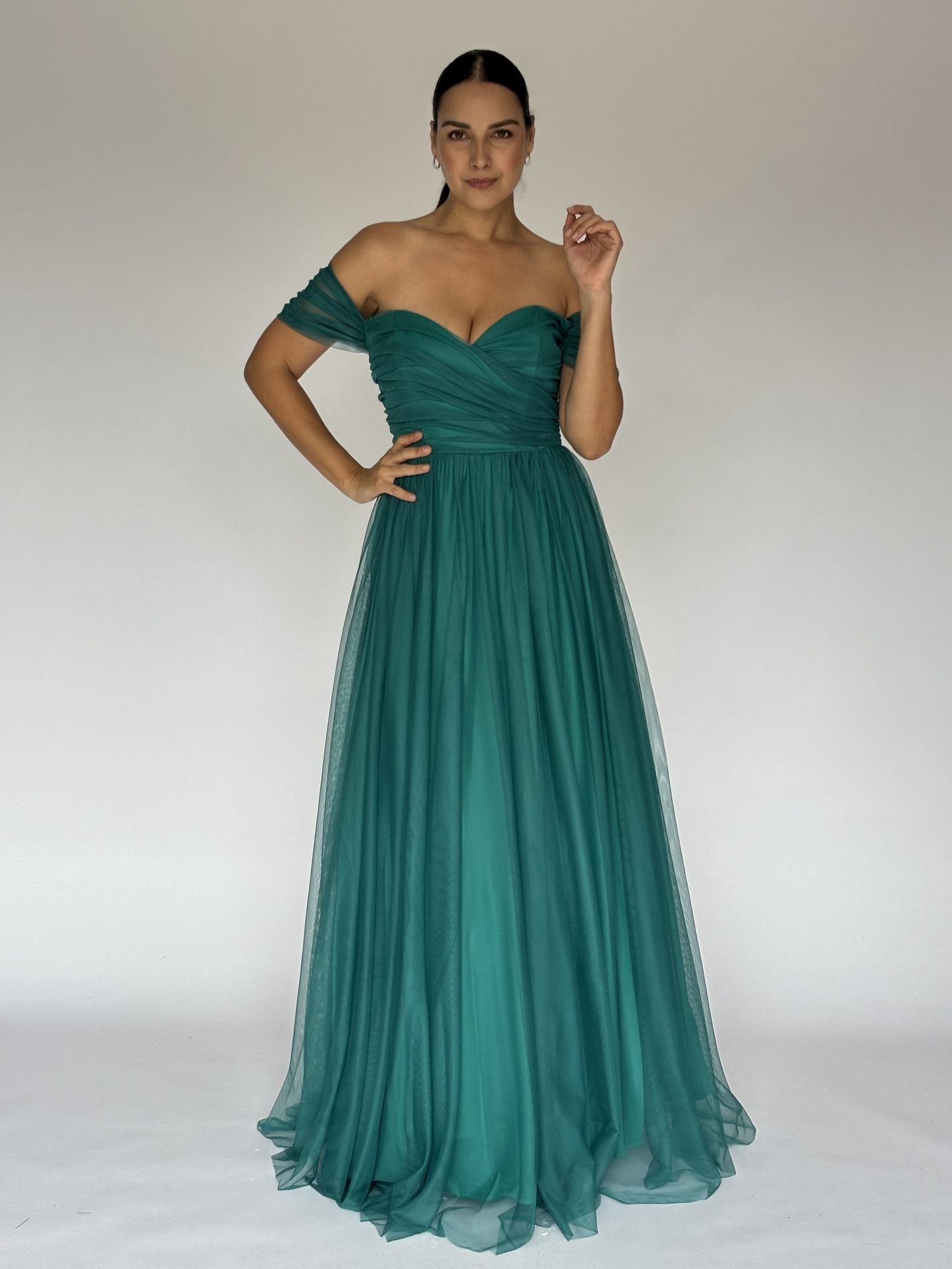 VESTIDO VERDE 50-6536