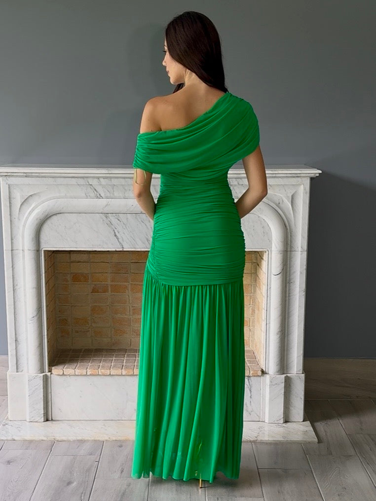 VESTIDO VERDE 7012