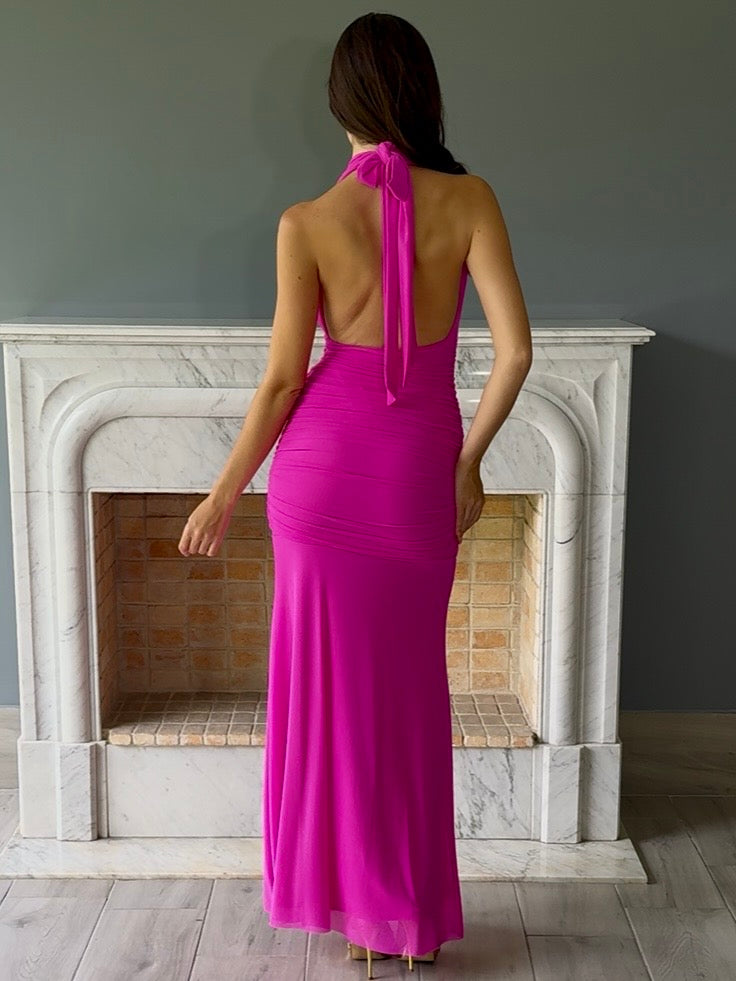VESTIDO ROSA 7088