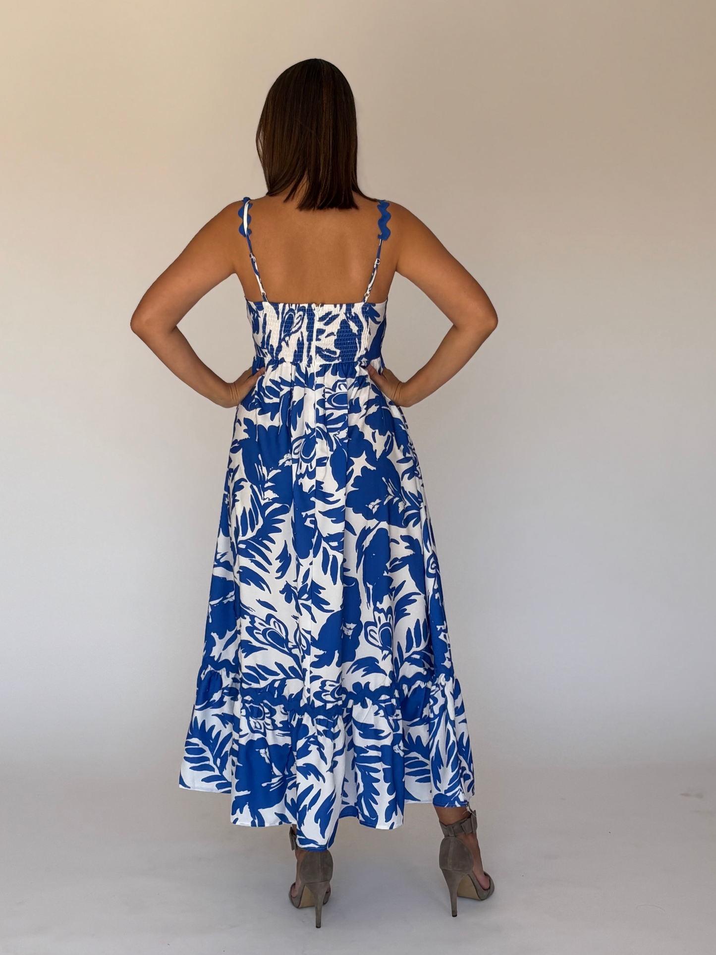 VESTIDO MIDI AZUL M4194