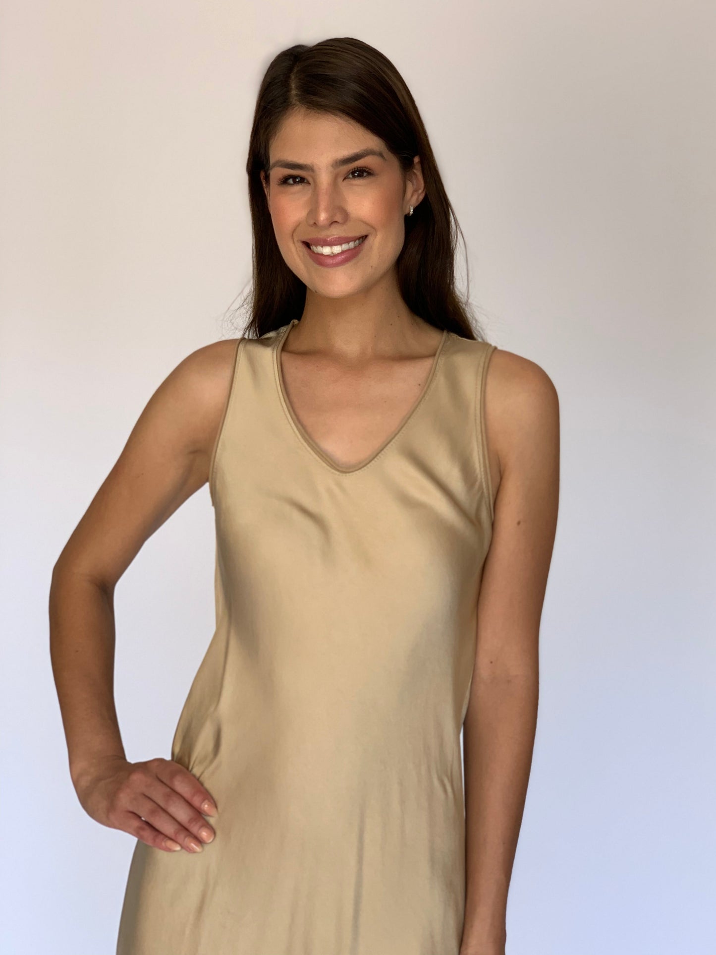 VESTIDO DORADO 11308