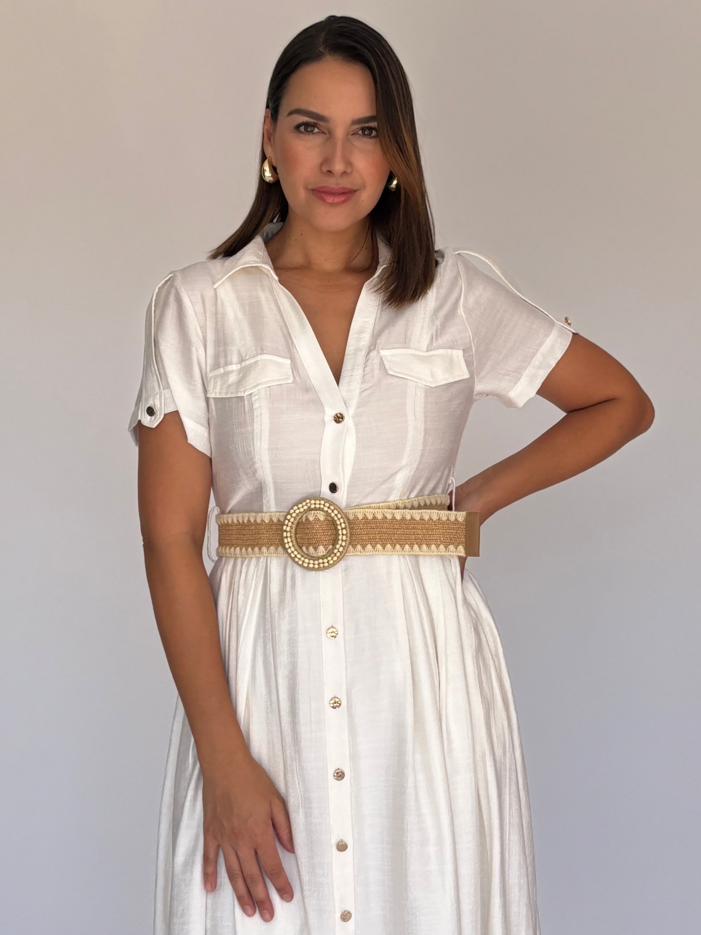 VESTIDO MIDI BLANCO M4171