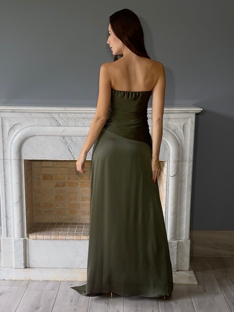 VESTIDO OLIVO N2442