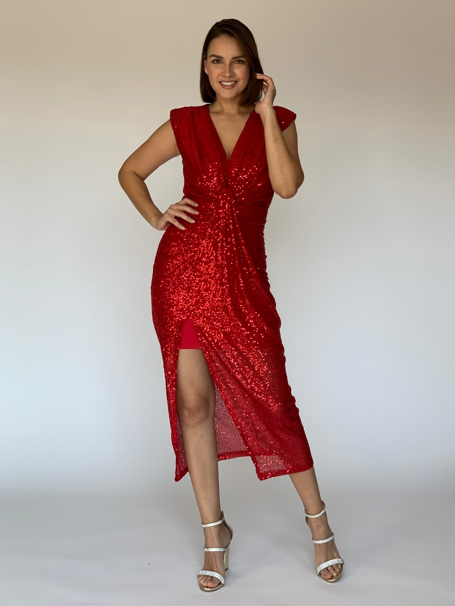 VESTIDO ROJO 12231