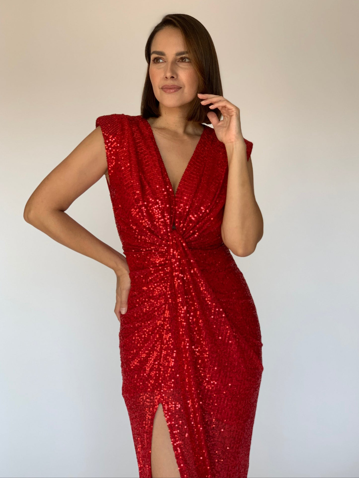VESTIDO ROJO 12231