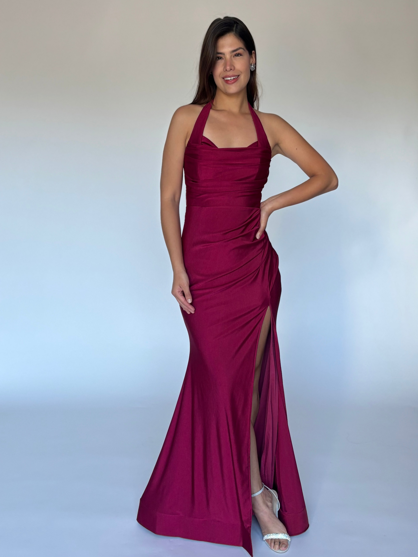 VESTIDO LARGO TINTO E22608