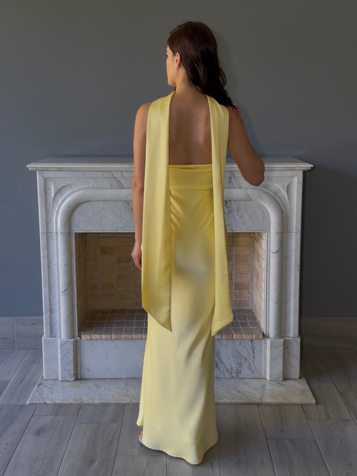 VESTIDO AMARILLO D8165