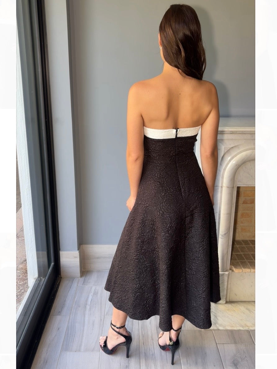 VESTIDO MIDI NEGRO D23050