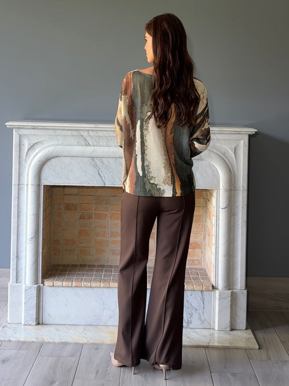 BLUSA TEJIDA VERDE OSCURO 9066